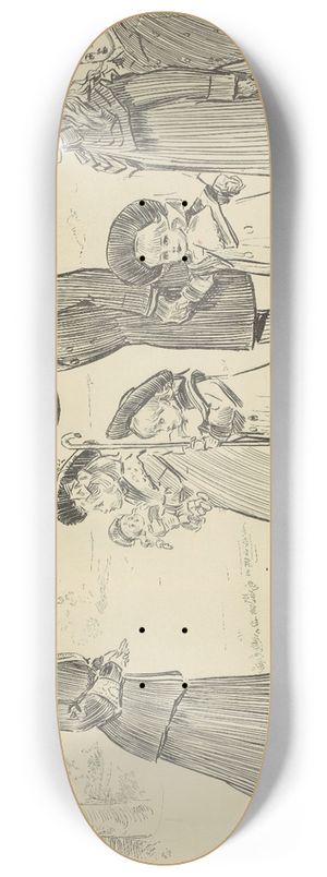 Charles Dana Gibson - After fifteen years 8.25 inch art skate deck