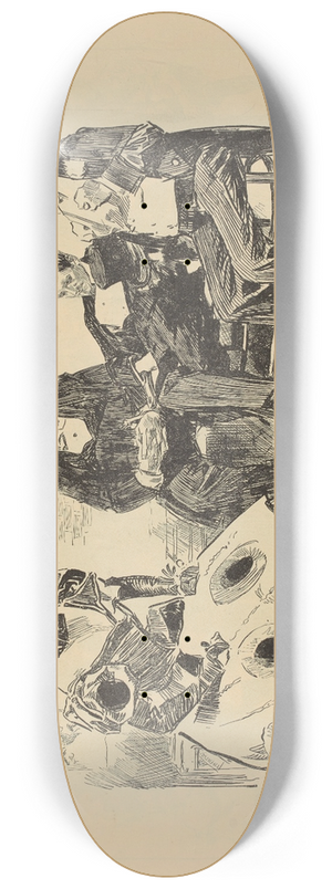 Charles Dana Gibson - After the performance 8.25 inch art skate deck