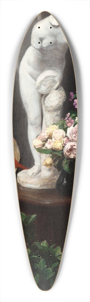 Henri Fantin-Latour - Still Life with Torso and Flowers 39.3 inch art pintail longboard deck