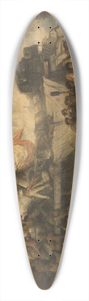Henri Franois Schaefels - The Algerisas at the Battle of Trafalgar 39.3 inch art pintail longboard deck