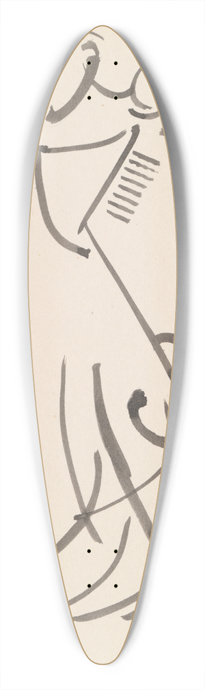 Henri Gaudier-Brzeska - Dancing Figure 39.3 inch art pintail longboard deck Henri Gaudier-Brzeska - Dancing Figure 39.3 inch art pintail longboard deck