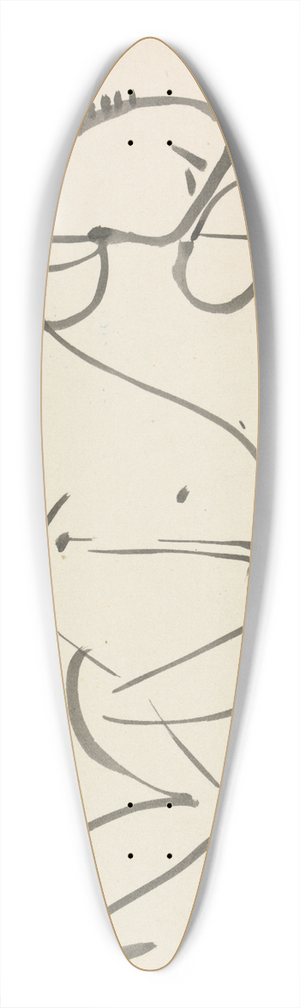 Henri Gaudier-Brzeska - Dancing Figure 39.3 inch art pintail longboard deck