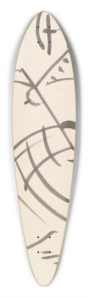 Henri Gaudier-Brzeska - Female Dancing Figure 39.3 inch art pintail longboard deck