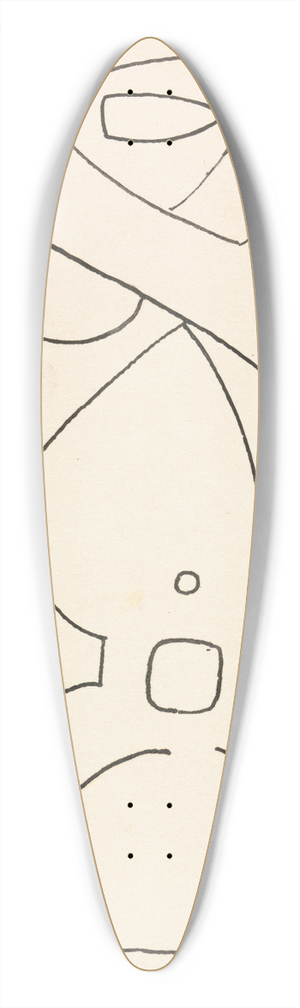 Henri Gaudier-Brzeska - Figure Study for a Relief Design 39.3 inch art pintail longboard deck