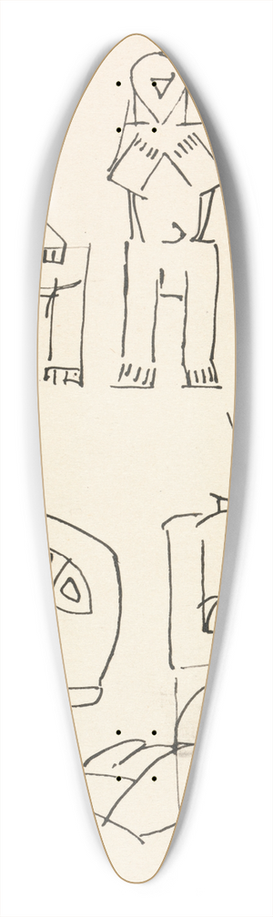 Henri Gaudier-Brzeska - Five Figure Studies 39.3 inch art pintail longboard deck