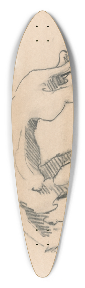 Henri Gaudier-Brzeska - Lioness in Profile 39.3 inch art pintail longboard deck Henri Gaudier-Brzeska - Lioness in Profile 39.3 inch art pintail longboard deck