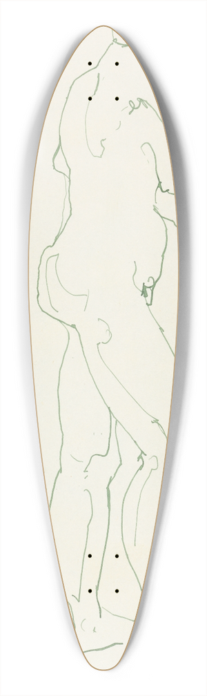 Henri Gaudier-Brzeska - Standing Female Figure 3 39.3 inch art pintail longboard deck