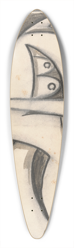 Henri Gaudier-Brzeska - Standing Female Figure 39.3 inch art pintail longboard deck Henri Gaudier-Brzeska - Standing Female Figure 39.3 inch art pintail longboard deck