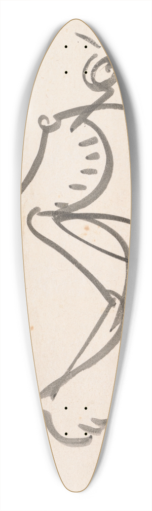 Henri Gaudier-Brzeska - Study for a Sculpture 39.3 inch art pintail longboard deck Henri Gaudier-Brzeska - Study for a Sculpture 39.3 inch art pintail longboard deck