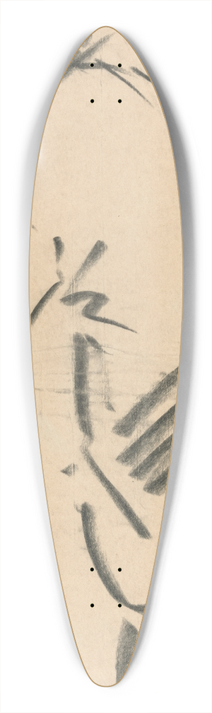 Henri Gaudier-Brzeska - Three-quarter View of a Lioness 39.3 inch art pintail longboard deck Henri Gaudier-Brzeska - Three-quarter View of a Lioness 39.3 inch art pintail longboard deck