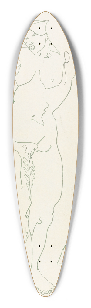 Henri Gaudier-Brzeska - Two Studies of a Female Figure 39.3 inch art pintail longboard deck Henri Gaudier-Brzeska - Two Studies of a Female Figure 39.3 inch art pintail longboard deck