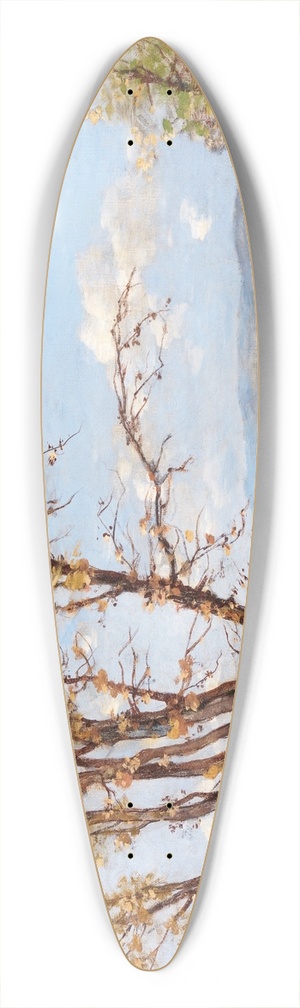 Henri-Joseph Harpignies - A Landscape 39.3 inch art pintail longboard deck