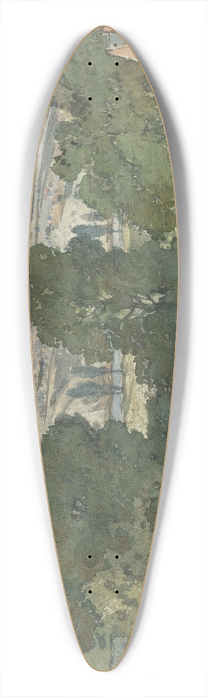 Henri-Joseph Harpignies - Briare 39.3 inch art pintail longboard deck