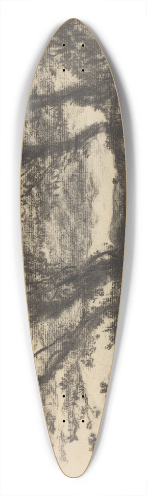 Henri-Joseph Harpignies - Landscape 39.3 inch art pintail longboard deck