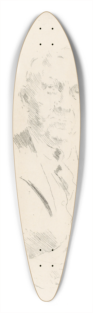 Henrik Lund - Direktr Th. Platou 39.3 inch art pintail longboard deck