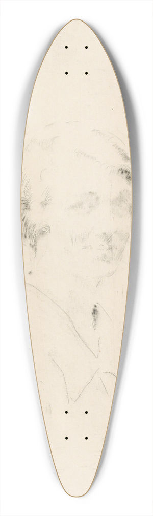 Henrik Lund - Kvinneportrett 39.3 inch art pintail longboard deck Henrik Lund - Kvinneportrett 39.3 inch art pintail longboard deck