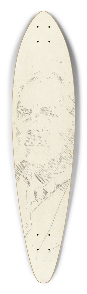 Henrik Lund - Mannsportrett 2 39.3 inch art pintail longboard deck