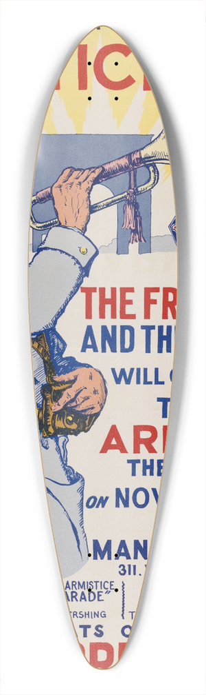 Henri Laussucq - Armistice Day 39.3 inch art pintail longboard deck