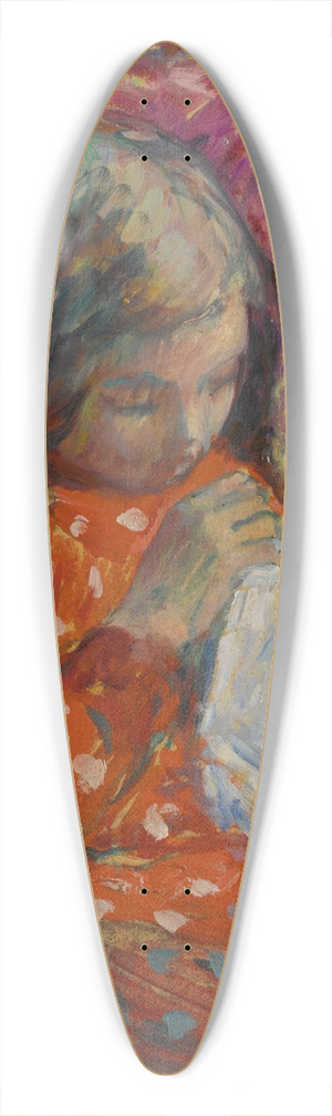 Henri Lebasque - Jeune fille cousant 39.3 inch art pintail longboard deck