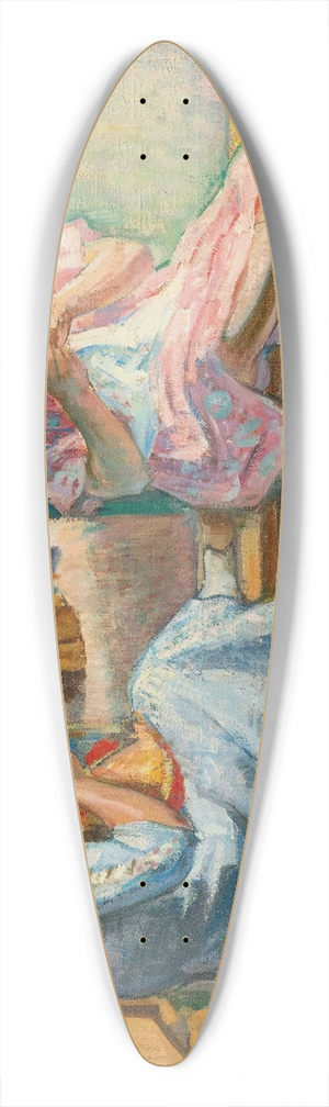 Henri Lebasque - Marthe Et Nono Cousant Dans Un Intrieur 39.3 inch art pintail longboard deck