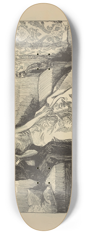Charles Dana Gibson - Another monopoly 8.25 inch art skate deck Charles Dana Gibson - Another monopoly 8.25 inch art skate deck