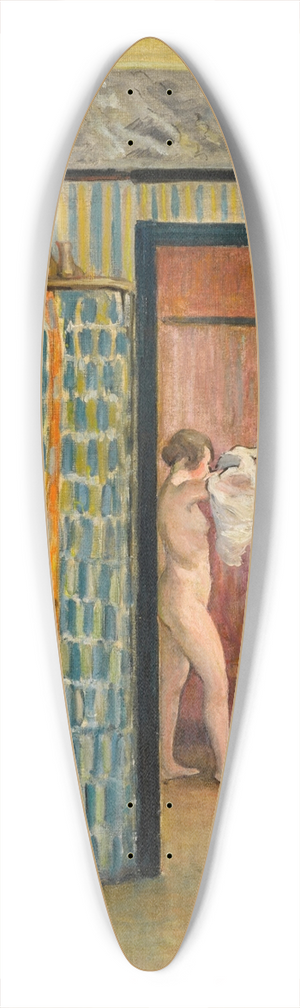 Henri Lebasque - Nu mettant sa chemise dans un intrieur 39.3 inch art pintail longboard deck