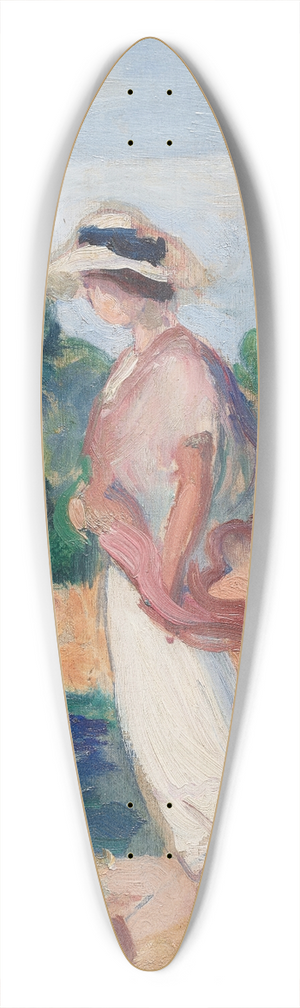 Henri Lebasque - Portrait dIrne dans un paysage 39.3 inch art pintail longboard deck