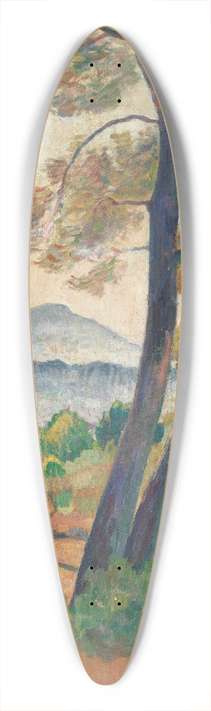 Henri Lebasque - Sanary, vue sur le Cap Sici 39.3 inch art pintail longboard deck