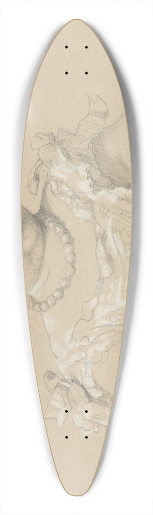 Henri Lehmann - Portrait of a Child 39.3 inch art pintail longboard deck