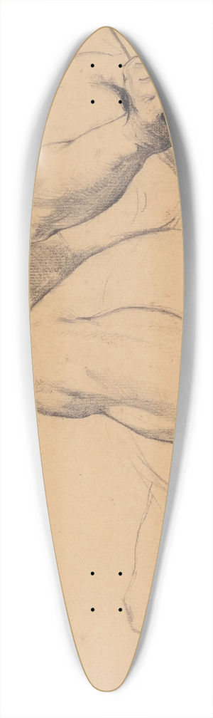 Henri Leopold Lvy - Etude de jeune homme allong, le pied gauche en avant 39.3 inch art pintail longboard deck