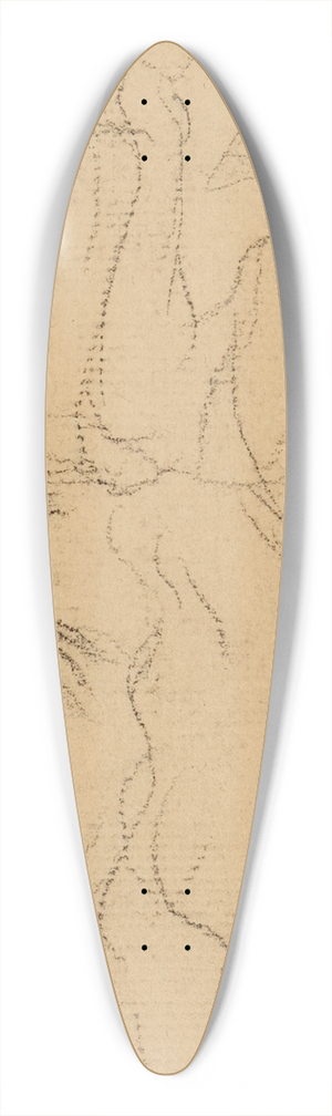 Henri Leopold Lvy - Etude dune femme en buste et dun visage de femme 39.3 inch art pintail longboard deck