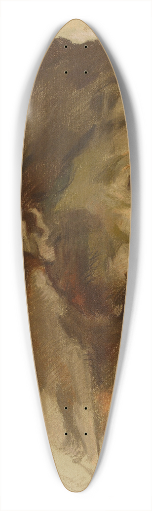 Henri Leopold Lvy - Etude pour un visage dhomme barbu 39.3 inch art pintail longboard deck
