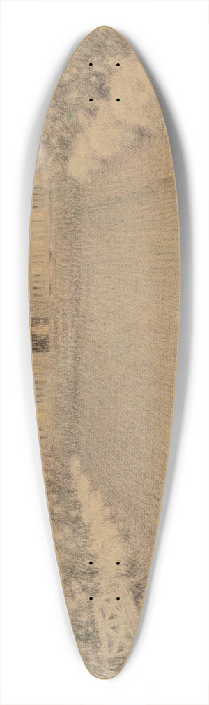 Henri Le Sidaner - Le jardin blanc 39.3 inch art pintail longboard deck