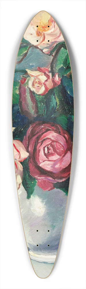 Henri Manguin - Bouquet De Roses Dans Un Vase Blanc 39.3 inch art pintail longboard deck
