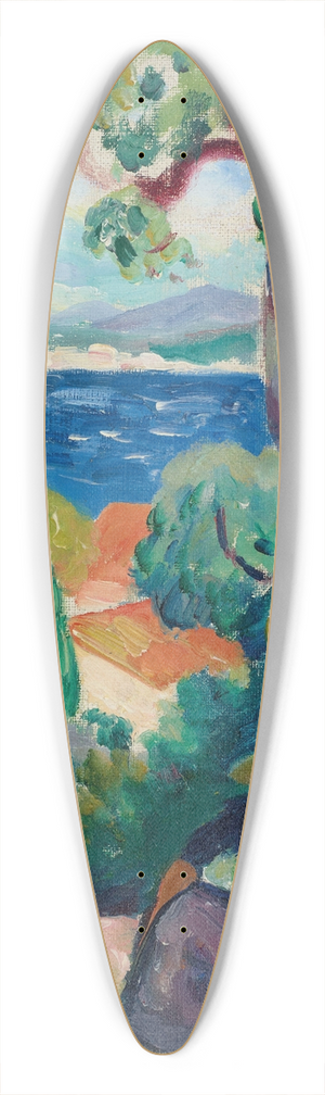 Henri Manguin - Le Chemin derrire lOustalet, Saint-Tropez 39.3 inch art pintail longboard deck