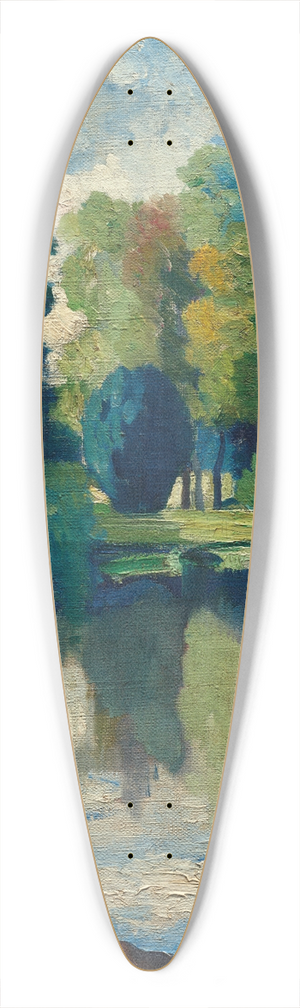 Henri Manguin - Le Lac de Bagatelle, Bois de Boulogne 39.3 inch art pintail longboard deck Henri Manguin - Le Lac de Bagatelle, Bois de Boulogne 39.3 inch art pintail longboard deck