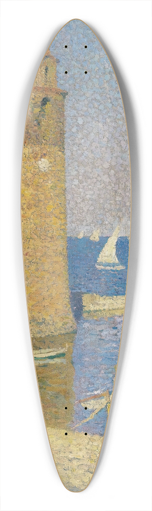 Henri Martin - La Tour De Collioure, Lever De Lune 39.3 inch art pintail longboard deck