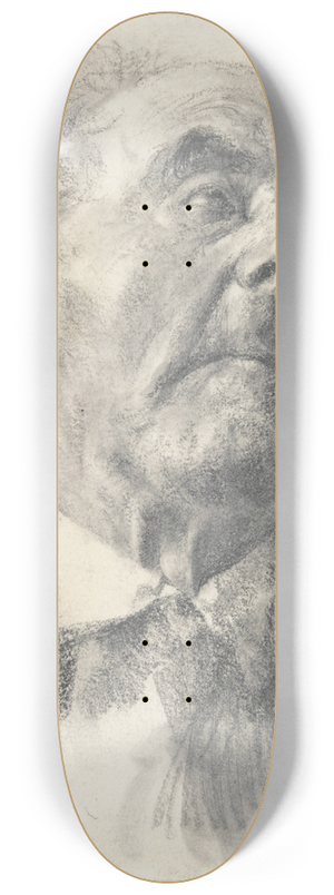 Adolph von Menzel - Head of an OldMan 8.25 inch art skate deck
