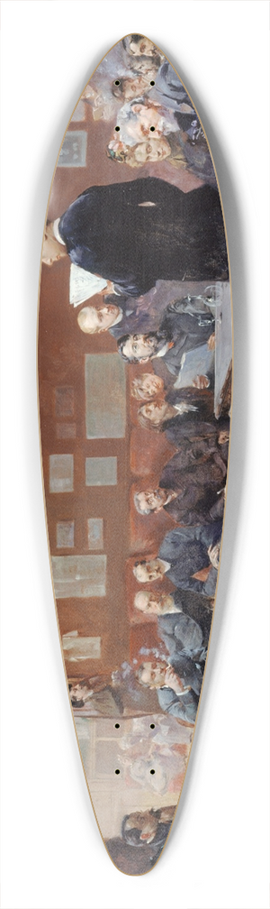 Henri-Patrice Dillon - Rptition de la Srnade de Jean Jullien, au Thtre Libre 39.3 inch art pintail longboard deck Henri-Patrice Dillon - Rptition de la Srnade de Jean Jullien, au Thtre Libre 39.3 inch art pintail longboard deck