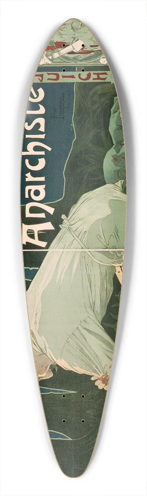 Henri Privat-Livemont - La Rforme, le 21 Novembre, le masque anarchiste 39.3 inch art pintail longboard deck