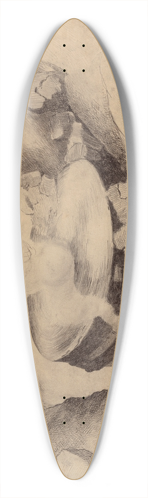 Henrique Alvim Corra - Martians Land 39.3 inch art pintail longboard deck