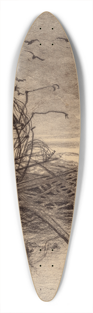 Henrique Alvim Corra - Wrecked Martian Handler 39.3 inch art pintail longboard deck