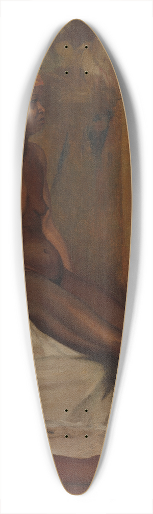 Henri Regnault - Seated African Woman 39.3 inch art pintail longboard deck