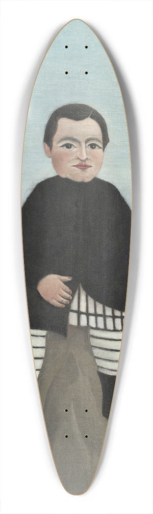 Henri Rousseau - Boy on the Rocks 39.3 inch art pintail longboard deck
