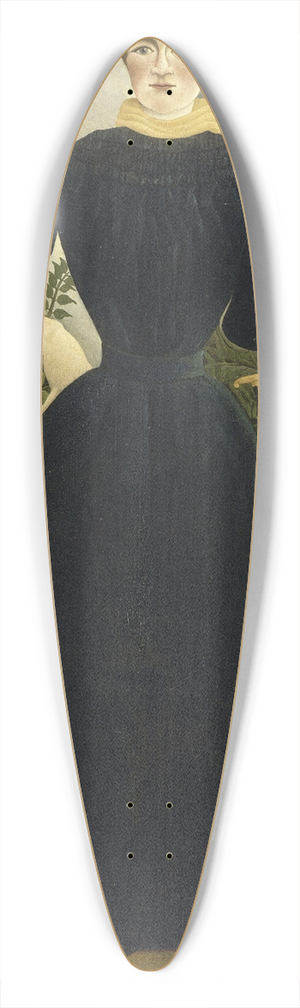 Henri Rousseau - Portrait of Madame M; 39.3 inch art pintail longboard deck