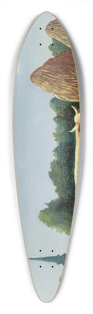 Henri Rousseau - Scene in Bagneux on the Outskirts of Paris 39.3 inch art pintail longboard deck