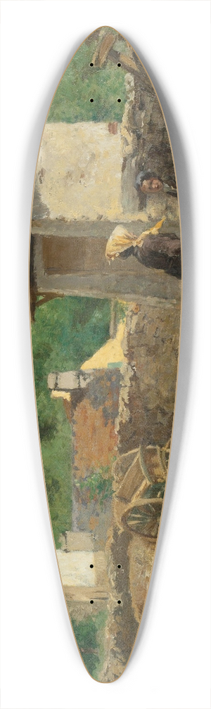 Henri Stanislas Rouart - A Gdres (Basses Pyrnnes) 39.3 inch art pintail longboard deck Henri Stanislas Rouart - A Gdres (Basses Pyrnnes) 39.3 inch art pintail longboard deck