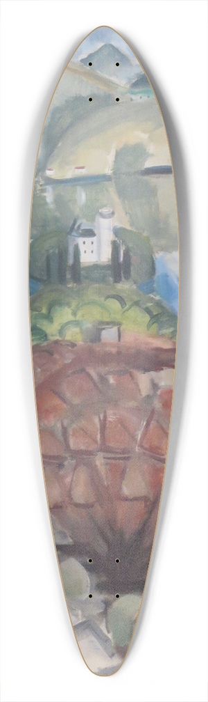 Henri Victor Gabriel Le Fauconnier - Lake 39.3 inch art pintail longboard deck
