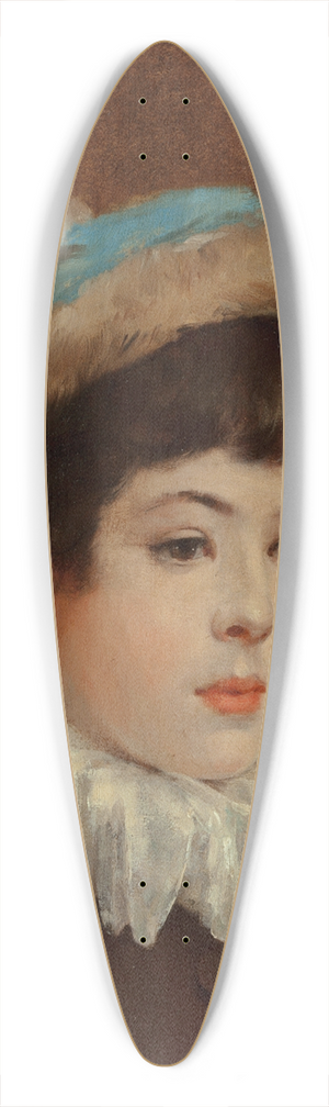 Henry Bacon - Portrait of a young girl 39.3 inch art pintail longboard deck