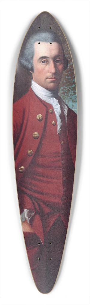 Henry Benbridge - Portrait of a Gentleman 39.3 inch art pintail longboard deck